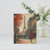 Parijse Elegantie  Briefkaart (Staand voorkant)