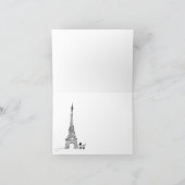 Parijse Franse Baby shower Dank u Bedankkaart (Binnen)