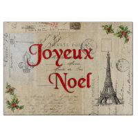 Parijse Franse Briefkaarten kerstsnijplank