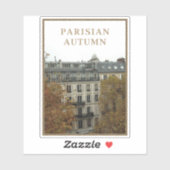 Parijse herfst sticker (Vel)