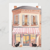 Parijse katten bedankkaart (Voorkant / Achterkant)