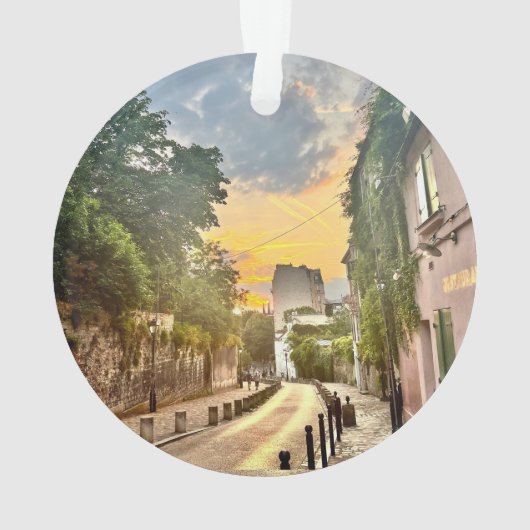 Parijse kerstboom decoratie (dubbelzijdig) (achterkant)