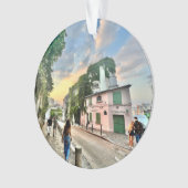 Parijse kerstboom decoratie (dubbelzijdig) (voorkant)