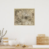 Parijse omgevingsmachines poster (Keuken)