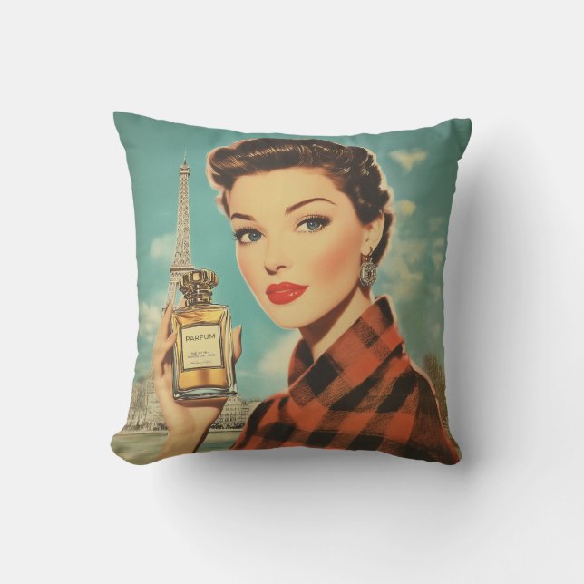 Parijse parfum en elegantie kussen (Voorkant)