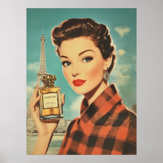 Parijse parfum en elegantie poster (Voorkant)