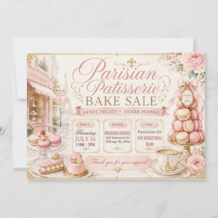 Parijse Patisserie Bakverkoop Kaart