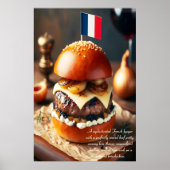 Parijse Patisserie Burger 24x36 Poster (Voorkant)