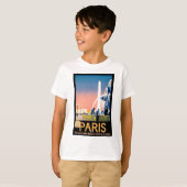  Parijse reisreclame T-shirt (Voorkant volledig)