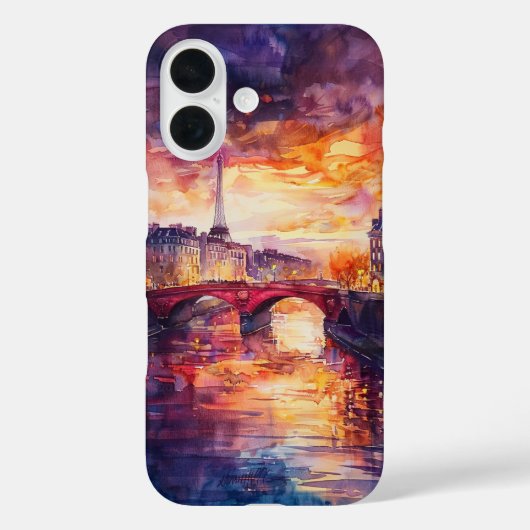 Parijse schemerreflecties Case-Mate iPhone case (Achterkant)