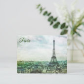 Parijse skyline briefkaart (Staand voorkant)