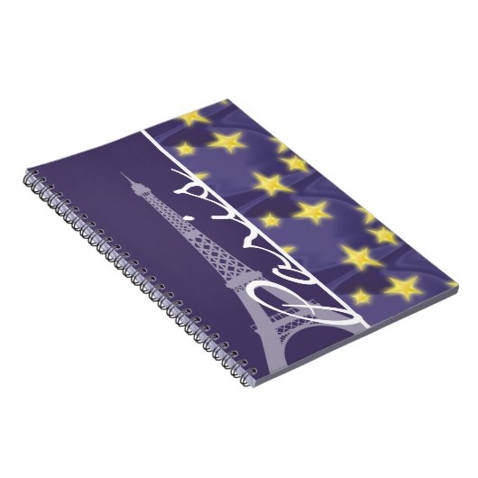 Parijse Sterrennacht; Eiffeltoren Notitieboek (Rechterzijde)