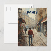 Parijse Straten Briefkaart (Voorkant / Achterkant)