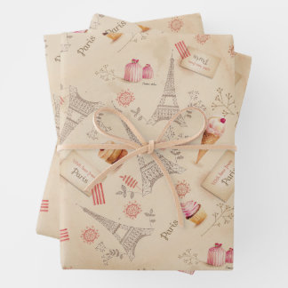  Parijse Sweets Inpakpapier Vel