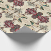 Parijse Tea Party Verjaardag Marie Antoinette Cadeaupapier (Hoek)