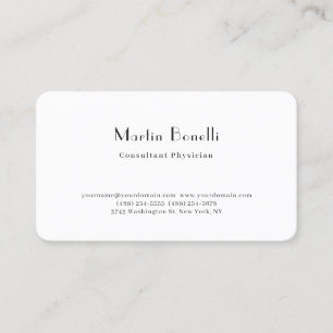 Parijse trendy minimalistische consultant arts visitekaartje