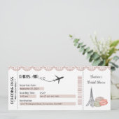 Parijse uitnodiging, Parijse themafeest uitnodigin Kaart (Staand voorkant)