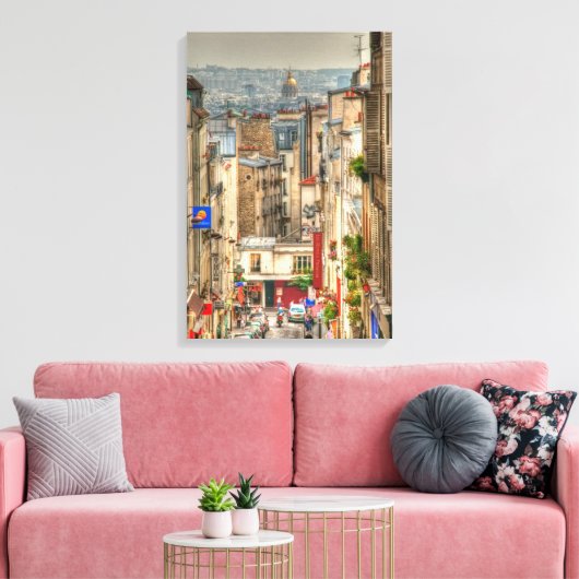 Parijse Uitzicht Canvas Afdruk (Insitu (Woonkamer))
