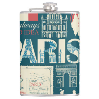 Parijse Vintage: Franse Republiek Elegantie Heupfles