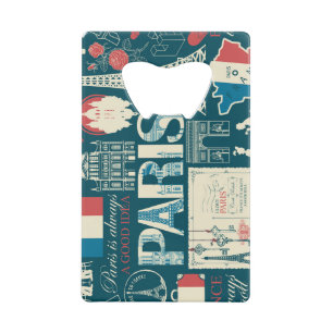 Parijse Vintage: Franse Republiek Elegantie Kredietkaart Flessenopener