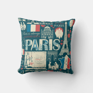 Parijse Vintage: Franse Republiek Elegantie Kussen
