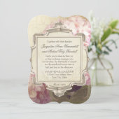 Parijse Vintage Hydrangea Manor House Formal Kaart (Staand voorkant)