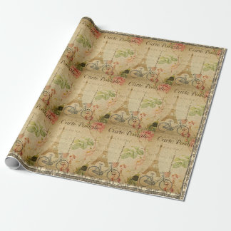 Parijse Vintage met Eiffel Cadeaupapier