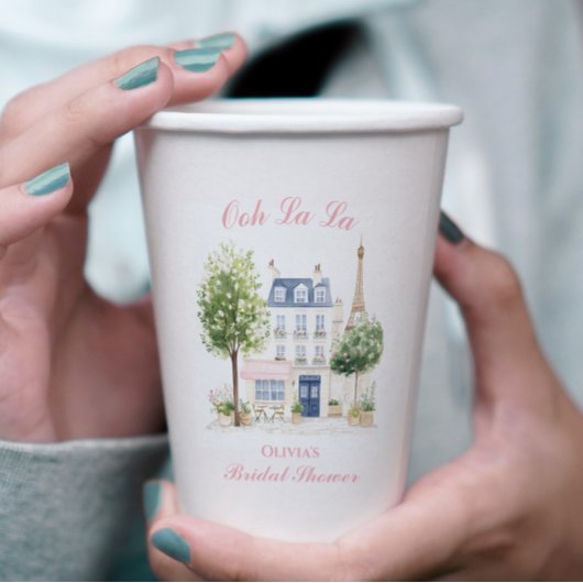 Parijse Vrijgezellenfeest Parijse Café Papieren Bekers