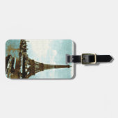  Parijse waterkleur Bagagelabel (Voorkant horizontaal)