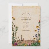  Parijse weide Wildflower Bestemming Kaart (Voorkant)