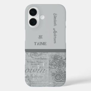 Parijzenaar verliefd op Frans schrijfpapier iPhone 16 Hoesje
