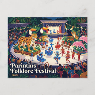Parintins Folklore Festival Brazilië Briefkaart