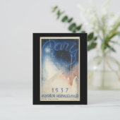 Paris 1937 expositie internationale briefkaart (Staand voorkant)