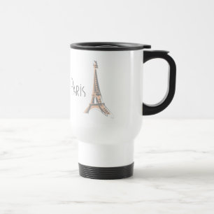 PARIS Abstracte grijze Eiffeltoren Reisbeker