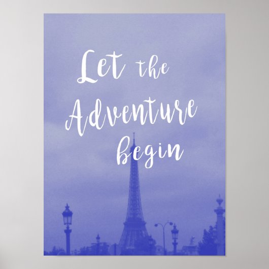 Paris Adventure Poster (Voorkant)