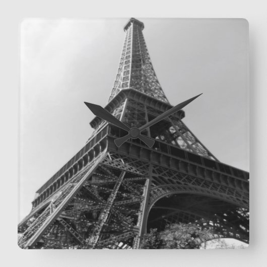 PARIS AFBEELDING WALL CLOCK VIERKANTE KLOK (Voorkant)
