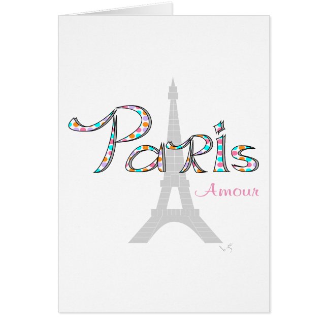 PARIS Amour avec Tour Eiffel (Devant)