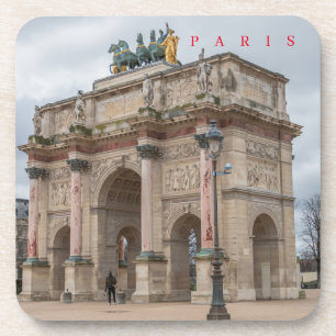 Paris Arc du Carrousel vue dessous de verre