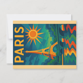 Paris Art Deco Postcard Briefkaart