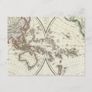 Paris Atlas Map Briefkaart