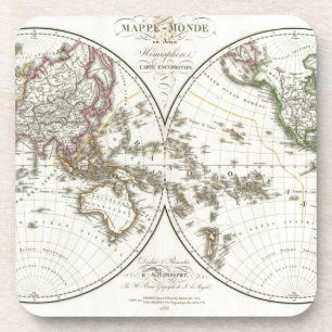 Paris Atlas Map Drankjes Onderzetter
