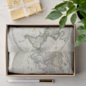 Paris Atlas Map Tissuepapier (Geschenk)