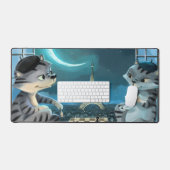 Paris au Night Desk Mat (Clavier et souris)