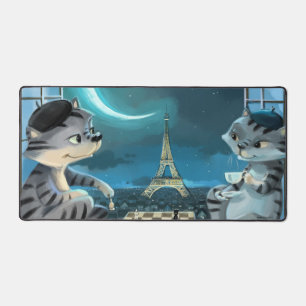 Paris au Night Desk Mat