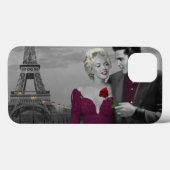Paris B&W Case-Mate iPhone Case (Achterkant (horizontaal))