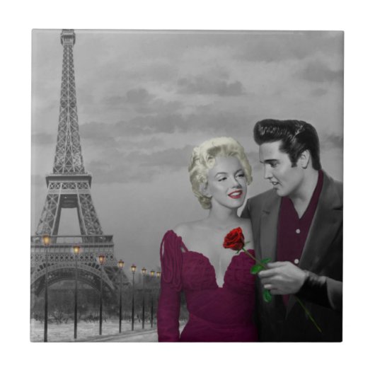 Paris B&W Tegeltje (Voorkant)