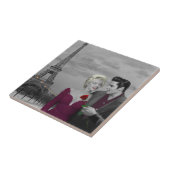 Paris B&W Tegeltje (Zijkant)