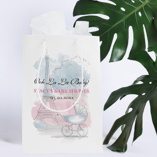 Paris Baby Borrel Eiffeltoren Geslachtsneutraal Medium Cadeauzakje