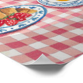 Paris Balcony Breakfast Cat Eiffel Tower View Arts Poster (Hoek)