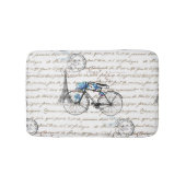 Paris Bicycle Forgetmenot Bath Rug Badmat (Voorkant)